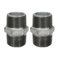 国标热镀锌外丝直接/对丝/外接头 玛钢 DN20 20个起发 (1个的价格)