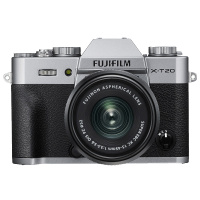 富士(FUJIFILM)X-T20(XC15-45MM)银色微单套机有效像素2430变焦套装 三代传感器+Pro处理器