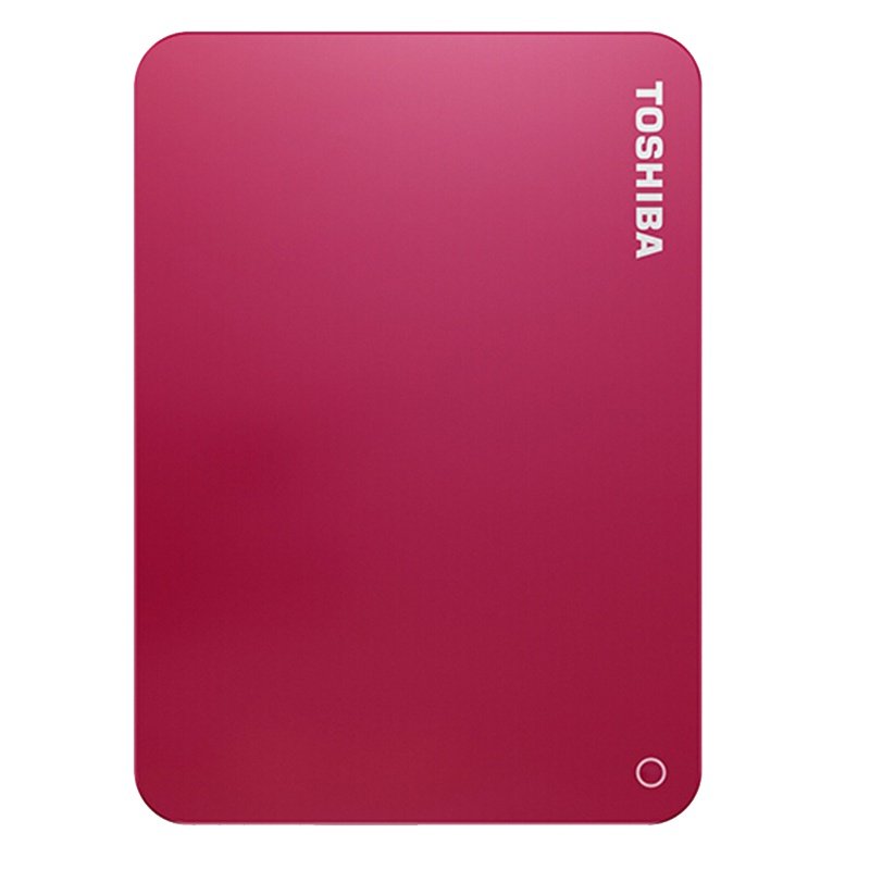东芝(TOSHIBA)V9 支持备份和加密 CANVIO高端系列 2.5英寸 移动硬盘(USB3.0)2TB(活力红)