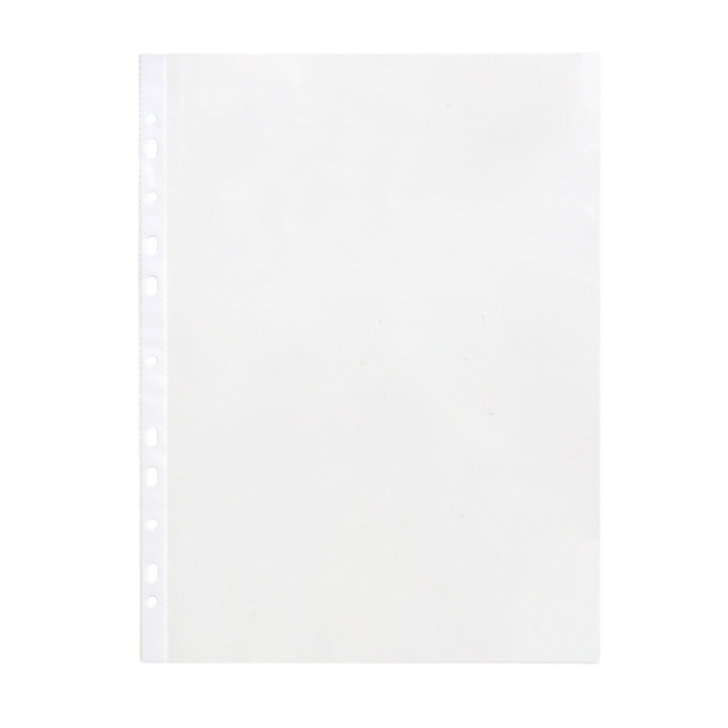 得力 11孔透明活页资料备用袋 100个装 5712