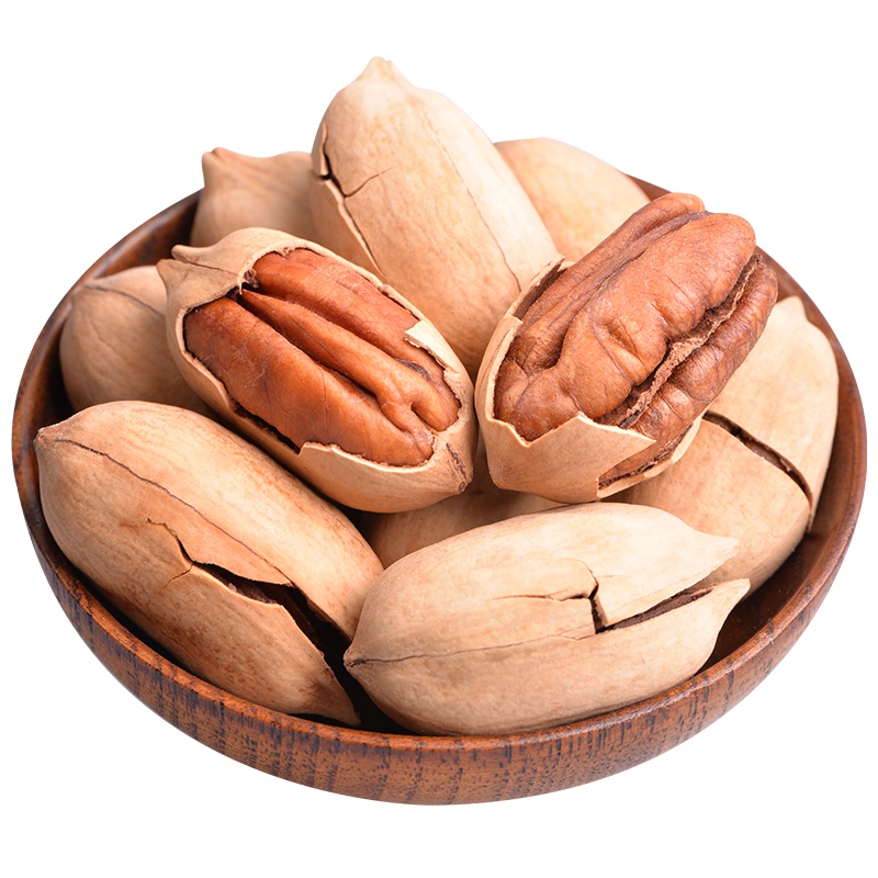 呆呆兔碧根果208g 2019年新货奶油味山核桃炒货 自封袋装散装坚果零食批发