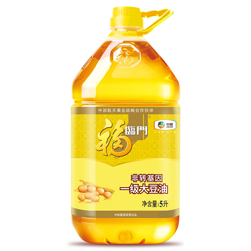 福临门 非转基因一级大豆油 5L
