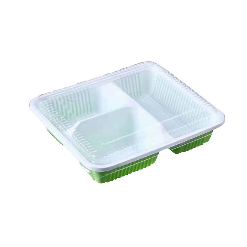 一次性外卖打包盒3格餐盒