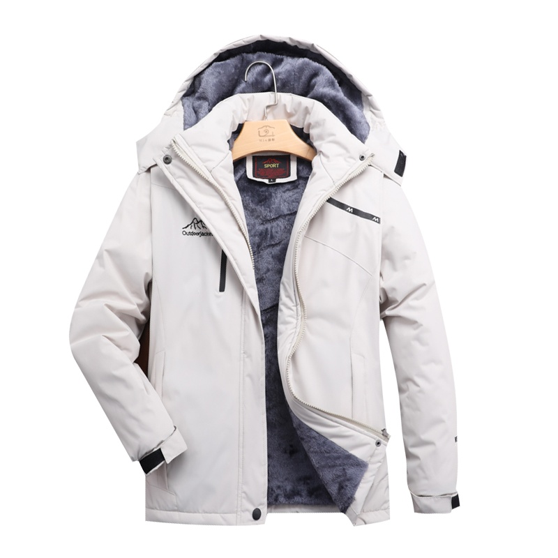 MGYR风衣男女士秋冬季户外防泼水透气加绒加厚登山服锁温保暖外套