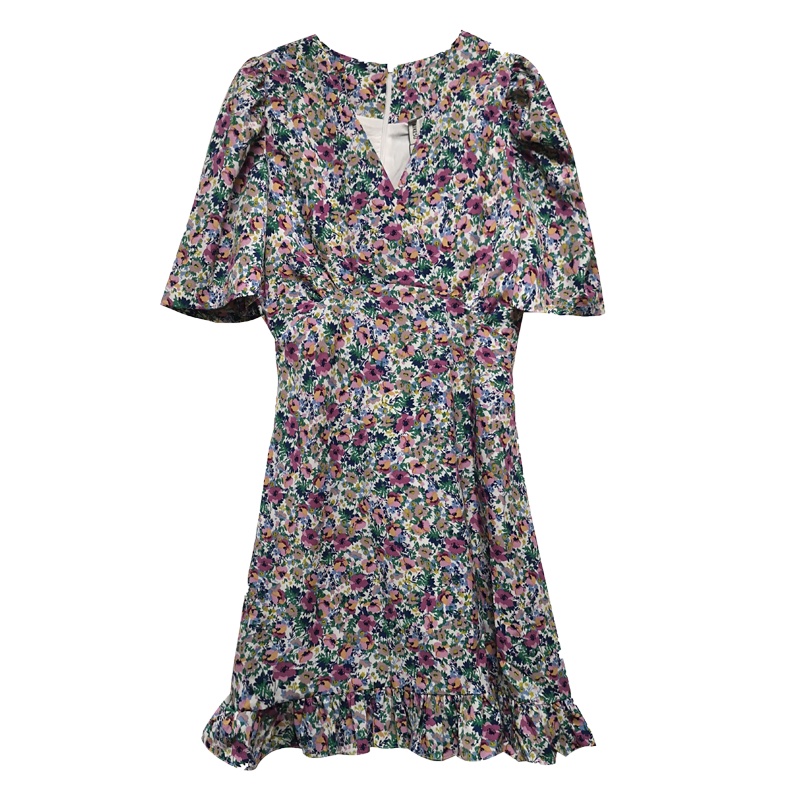 艾哲西 V领系带连身裙 EZ350201303