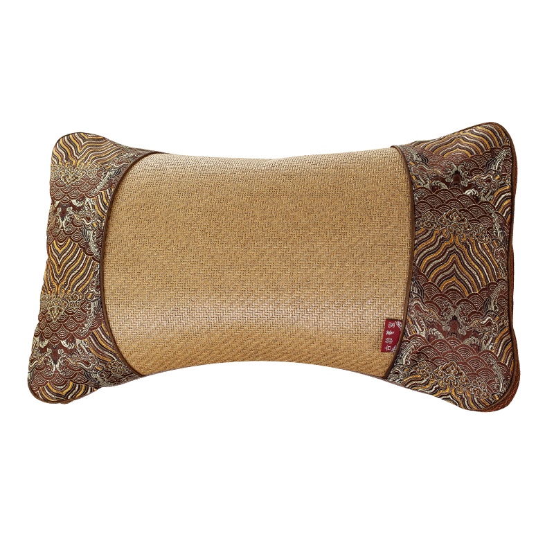 恒源祥凉枕头夏天凉枕茶叶枕夏季学生冰丝凉席凉爽透气藤枕头家用