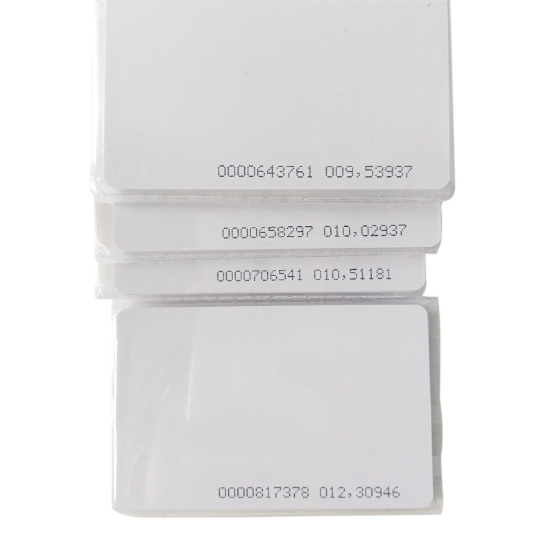 海斯迪克 gnjz-1374 门禁卡定制印刷复旦芯片 门禁白卡 非接触式智能M1感应 会员卡可定制 ID白卡 40张