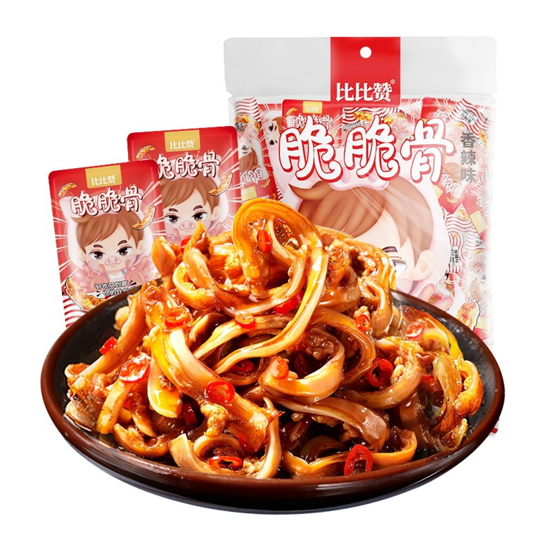 欧贝拉猪脆脆骨[香辣味]100g软骨下酒菜熟零食解馋小吃网红休闲卤味即食品