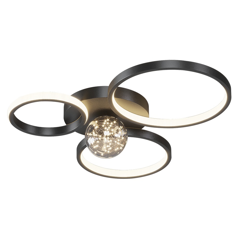 七只蚂蚁 轻奢卧室吸顶灯具北欧房间主卧室灯饰卧室灯LED客厅灯新款北欧轻奢ins满天星现代简约大气创意吸顶灯具ZY357