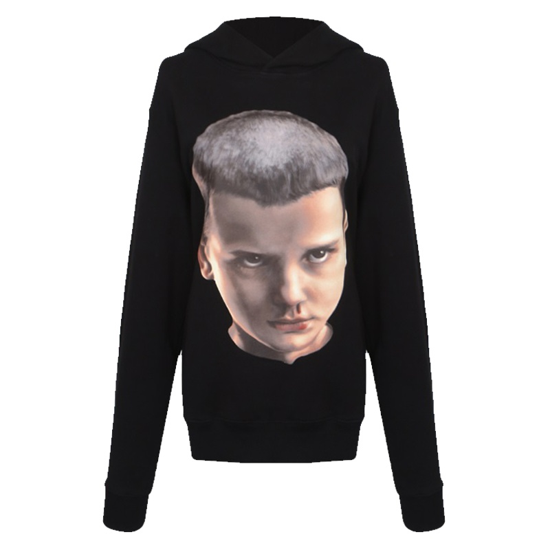 IH NOM UH NIT女士黑色棉质套头无帽卫衣NCW18237 009