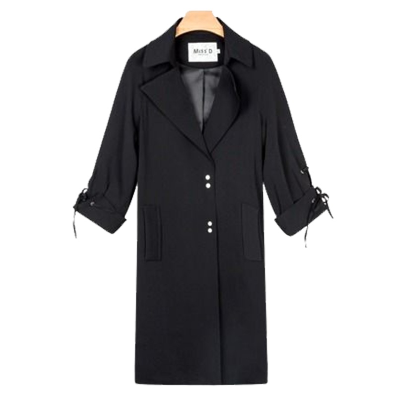 【热卖】拉夏贝尔Puella秋冬新款学生韩版赫本风中长款收腰修身显瘦风衣女2T000598