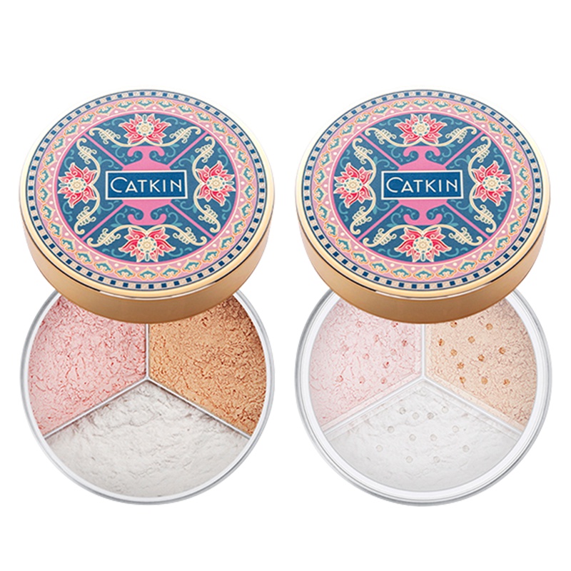 卡婷CATKIN三色芙蓉蜜粉.C01微珠光 5.2g*3