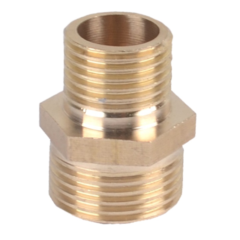 企购优品 双外丝水管铜接头 变径直通 对丝大小头异径转接头 1款加厚 6分 4分 双外丝 变径 接头