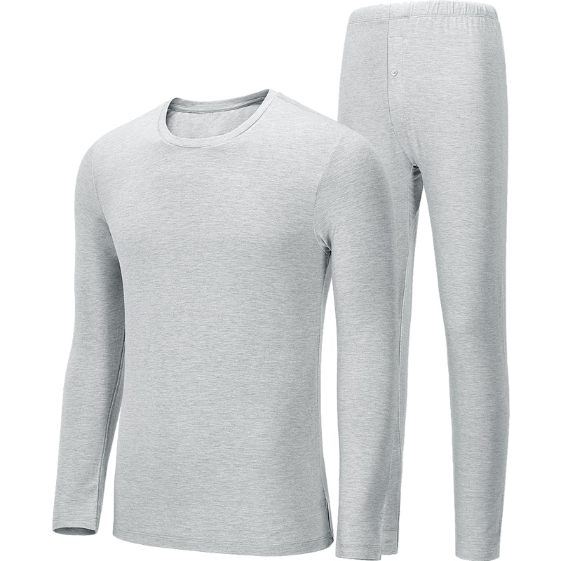 HLA海澜之家莫代尔保暖内衣套装秋冬男士基础棉毛衫秋衣秋裤HUTAJ3R005A