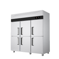 乐创(lecon)商用六门冰柜 立式厨房保鲜柜节能压缩机 工程标准款全冷冻 LC-J-LBC01