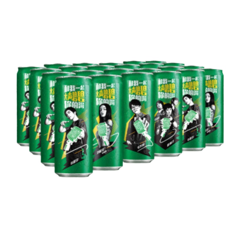 雪碧 Sprite 柠檬味 汽水 碳酸饮料 330ml*24罐 摩登罐 整箱装 可口可乐公司出品 新老包装随机发货