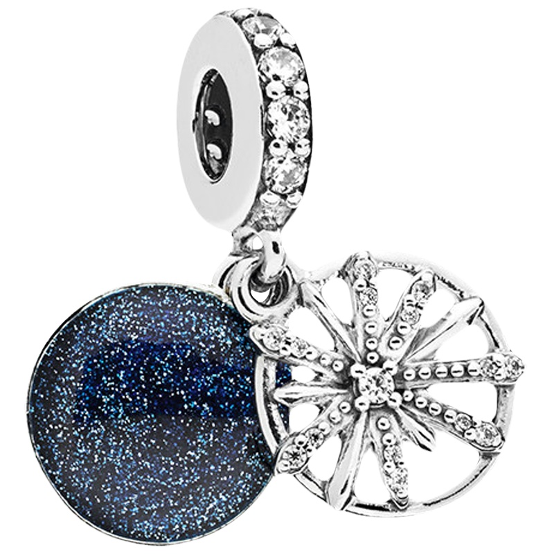 PANDORA潘多拉 925银串饰耀目心愿串珠吊坠 797531CZ