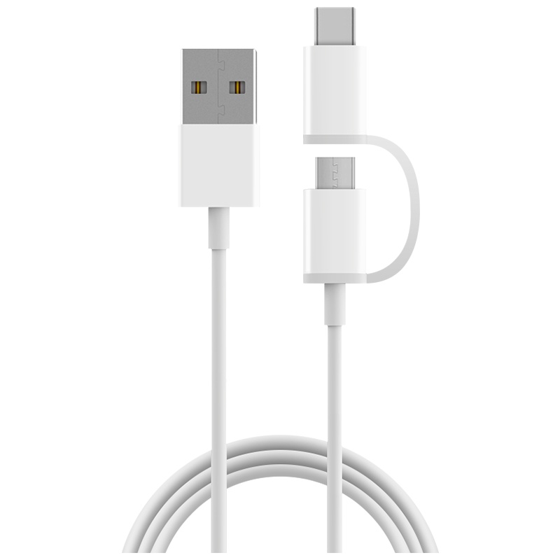 ZMI（紫米）Type-C＆MicroUSB二合一数据线（白）