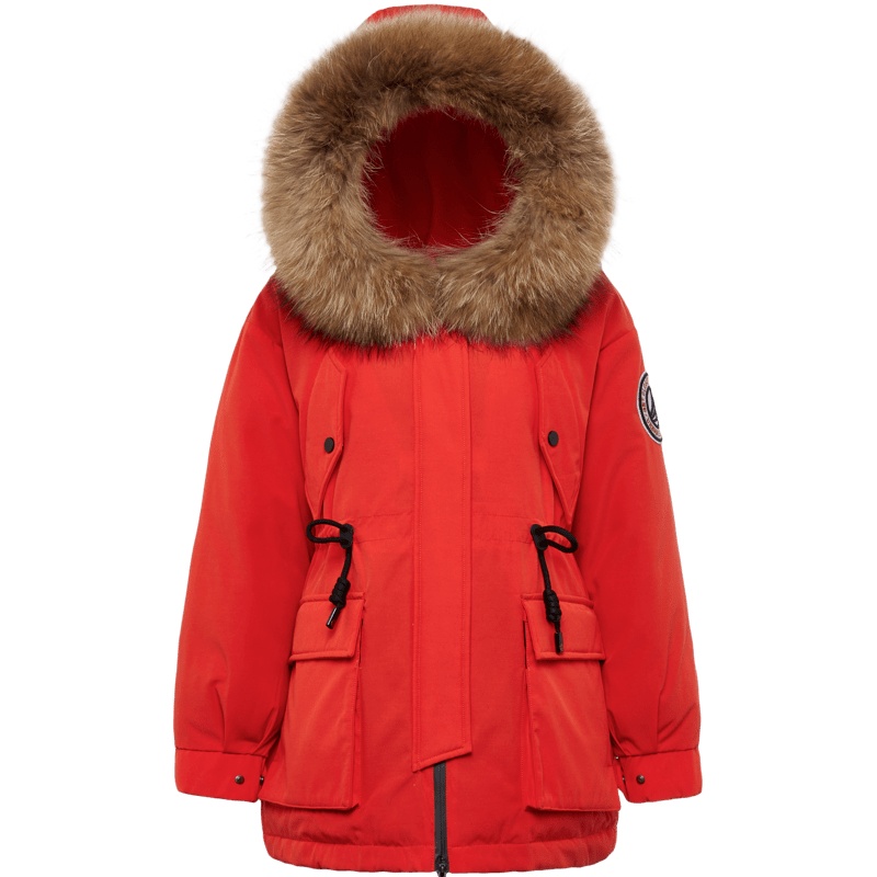 波司登羽绒服女士新款短款大毛领小个子白鹅绒韩版