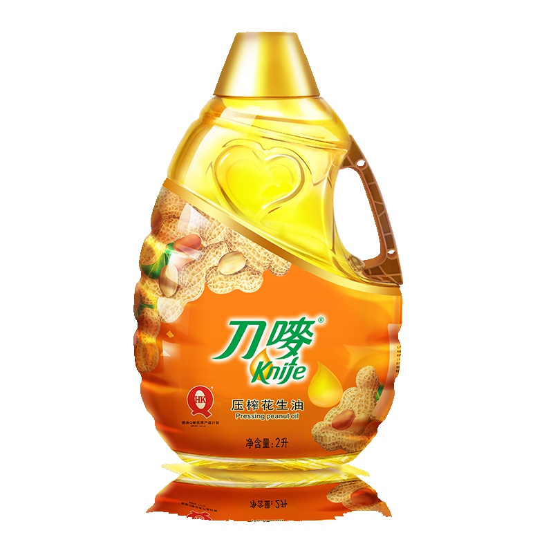 刀唛 食用油 压榨一级 花生油2L 香港品质