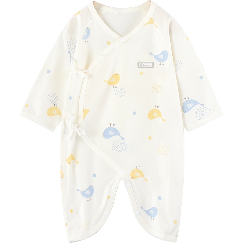 童泰(TONGTAI)婴儿衣服四季内衣0-6月新生儿蝴蝶哈衣家居连体衣