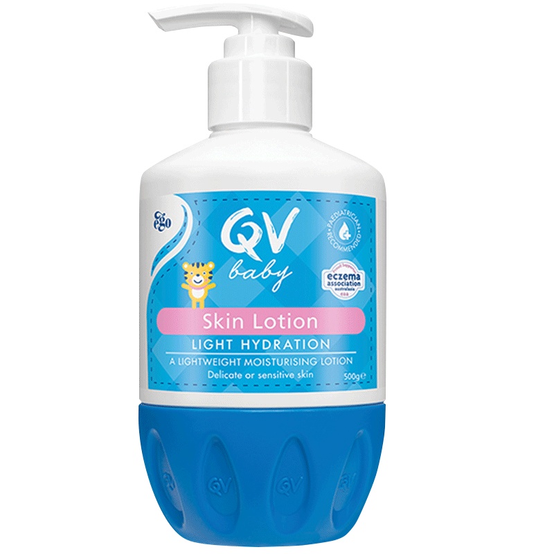 QV Baby小老虎水润乳(桃子虎)面霜儿童保湿润肤露身体乳轻薄夏季QV桃子虎婴儿保湿透气护脸500g*2 澳洲进口
