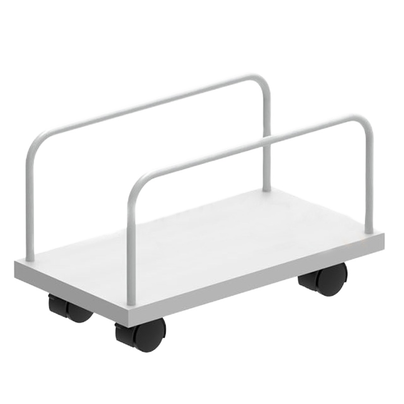 雅樊 主机托YR-YFZTTQ0001W 屏风办公桌 移动托架台式主机箱架主机托盘机箱架 象牙白400*250*180