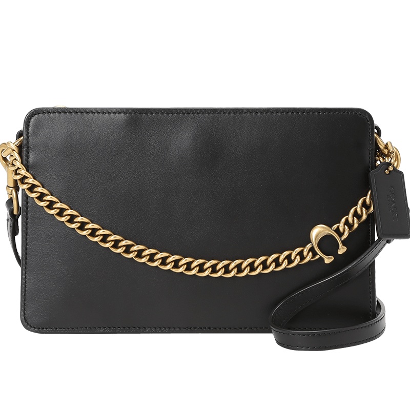 COACH蔻驰女包 SIGNATURE斜挎包 光面皮 链条包 78801