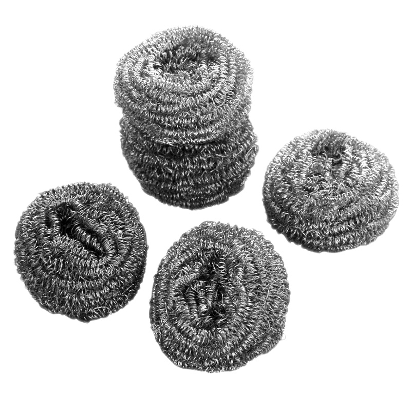 艾可思 YC 家用不锈钢清洁球 厨房清洁刚丝球洗锅钢丝球 6只/袋