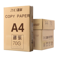 正彩（ZNCI）A4复印纸 70g打印纸 白纸 500张/包纯木浆纸 A4 整箱 5包装（共2500张）6507