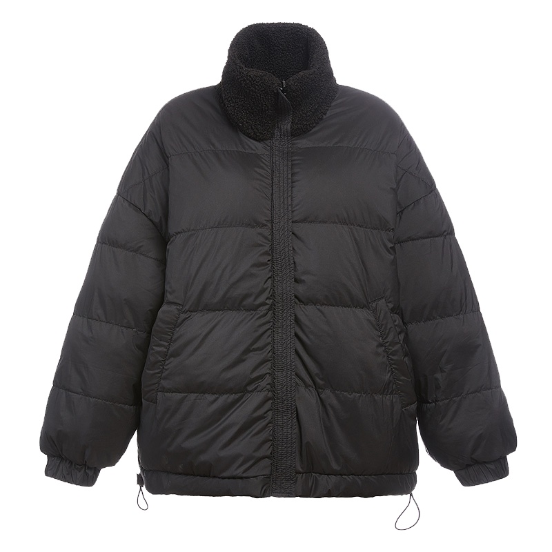 鸭鸭 90鸭绒新品女短款立领时尚羽绒服保暖冬可两面穿外套女