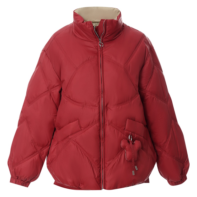 OUNIXUE欧昵雪 | [时尚宽松棉服]冬季保暖高领加厚棉衣防风休闲百搭外套女