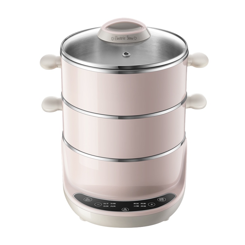 苏宁极物 4L三层电蒸锅电火锅 DZG-D40A1蒸汽锅蒸煮一体多用锅 (单位:台)