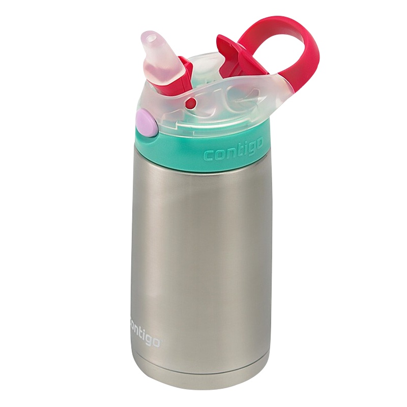 美国康迪克contigo 儿童保温杯 防漏吸管杯直身水杯 孕婴童保温用品384ml
