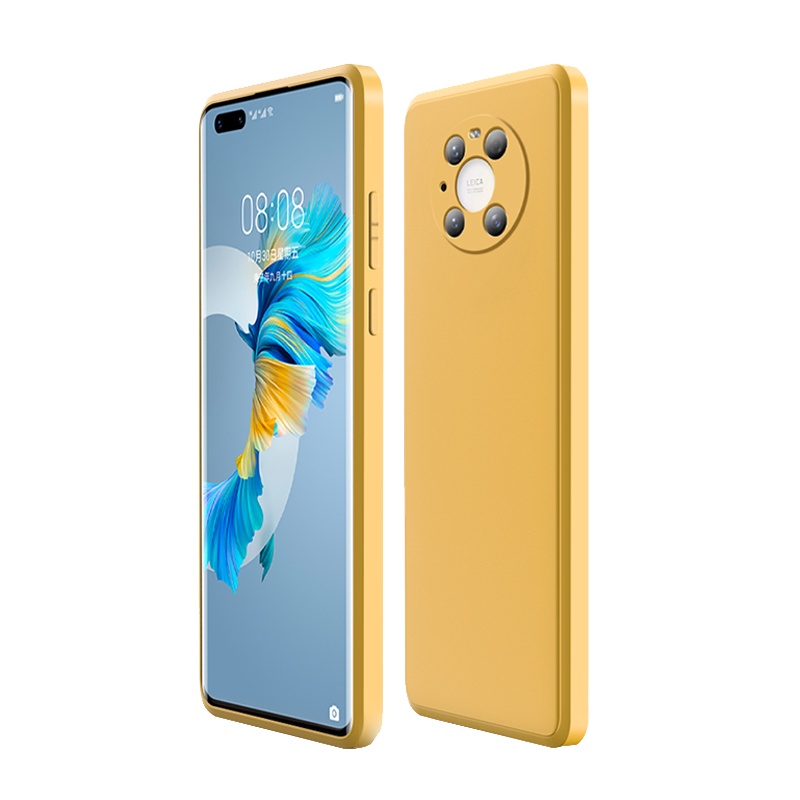 安美宝 华为mate40手机壳液态硅胶男女mate40pro潮牌创意mate40pro+全包防摔情侣款冷淡风por黑