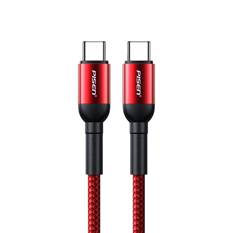品胜 （PISEN）双type-c数据线2米 PD60W快充充电线通用ipad pro苹果Mac book华为 中国红