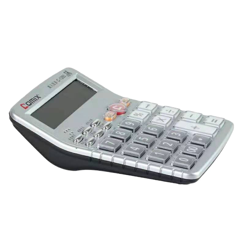 齐心 C-1260 经典语音王计算器 银 办公