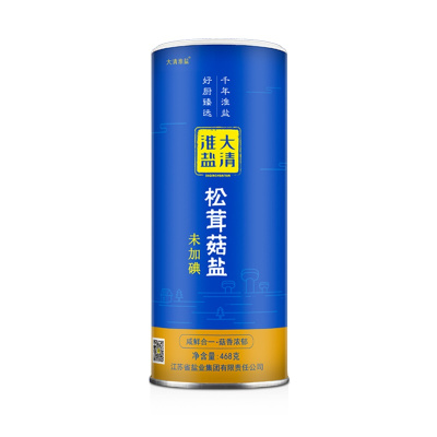 淮盐松茸菇盐(未加碘) 468g/罐 未加碘盐食用盐