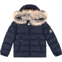 MONCLER 蒙克莱 男女童通用款聚酰胺连帽鹅绒羽绒服 4187625 68352