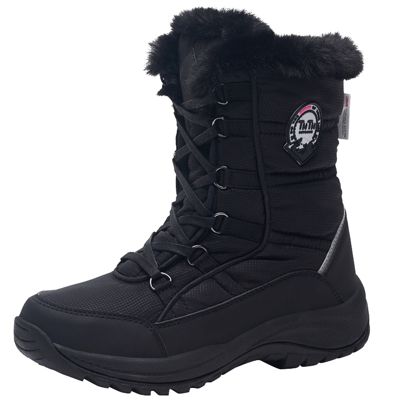 TN户外东北冬季高筒哈尔滨雪乡加厚羊毛3M俄罗斯新雪丽保暖绒男女情侣防水雪地靴雪鞋棉靴子