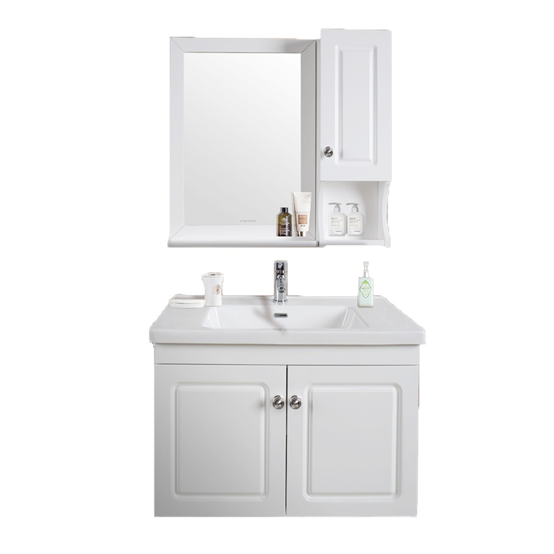 法恩莎卫浴浴室柜组合洗脸盆卫生间洗漱台0.8米实木FPGM3621F-H