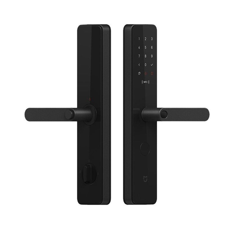小米米家智能门锁 碳素黑 标准锁体 10NFC解锁 电子门禁 指纹锁密码锁 C级锁芯