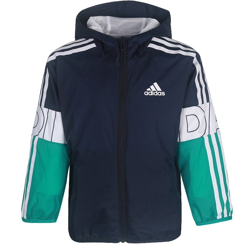 adidas阿迪达斯2020男童LK BR WV JKT梭织茄克GG3523