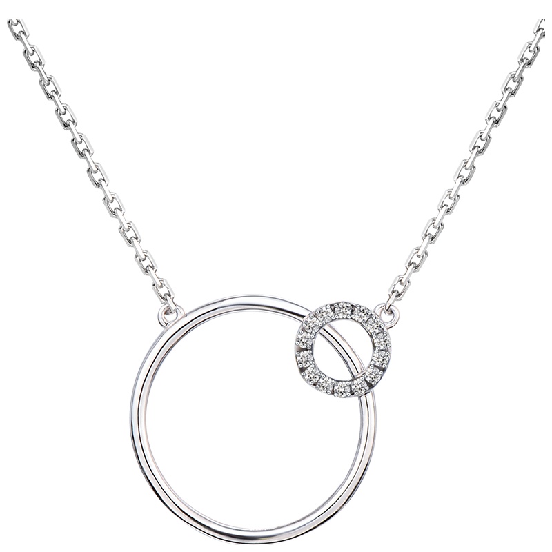 佰色传情BRIR纯银S925项链简约小众设计感锁骨链