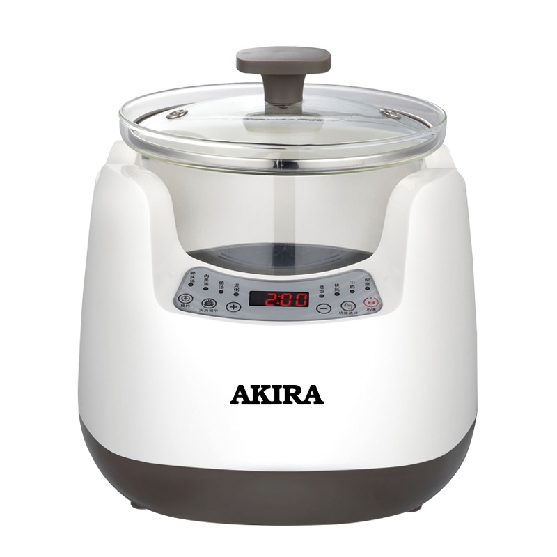 新加坡爱家乐(AKIRA)K18 玻璃电炖锅养生锅家用多功能全自动煲汤锅慢炖汤锅1.8升