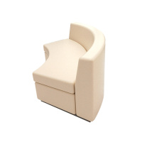 高档商场大厅休息区异型创意沙发办公室商务洽谈接待休闲沙发写字楼等候区圆弧形办公沙发茶几组合定制三人位