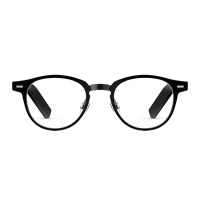 华为/HUAWEI Eyewear 华为智能眼镜 亮黑色 圆形全框光学镜 华为耳机 舒适佩戴 轻松连接 可更换镜框