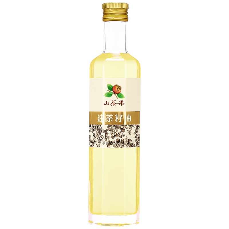 山茶果纯正有机山茶油初级冷榨油茶籽油一级物理压榨月子茶油宝宝茶树子油儿童辅食营养食用油不含胆固醇孕妇油500ML玻璃瓶装