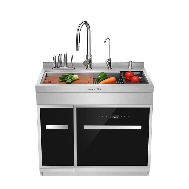 美大(MEIDA)集成水槽洗碗机900JXS 家用智能洗涤高温烘干消毒三合一自动洗碗机