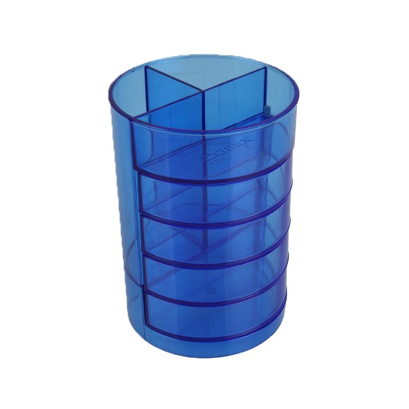 齐心 comix B2101 办公笔筒 四格分类多功能笔筒创意时尚 笔座桌面文具